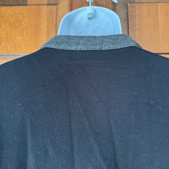 Express Black w/Gray Trim Button Close V-Neck Cardigan Jacket X-Large - Picture 11 of 13